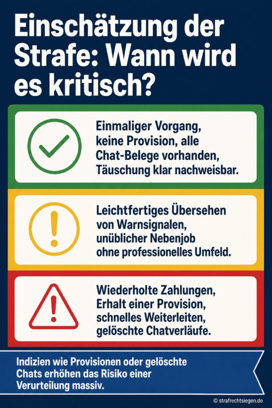Infografik zur Einschätzung strafrechtlicher Risiken